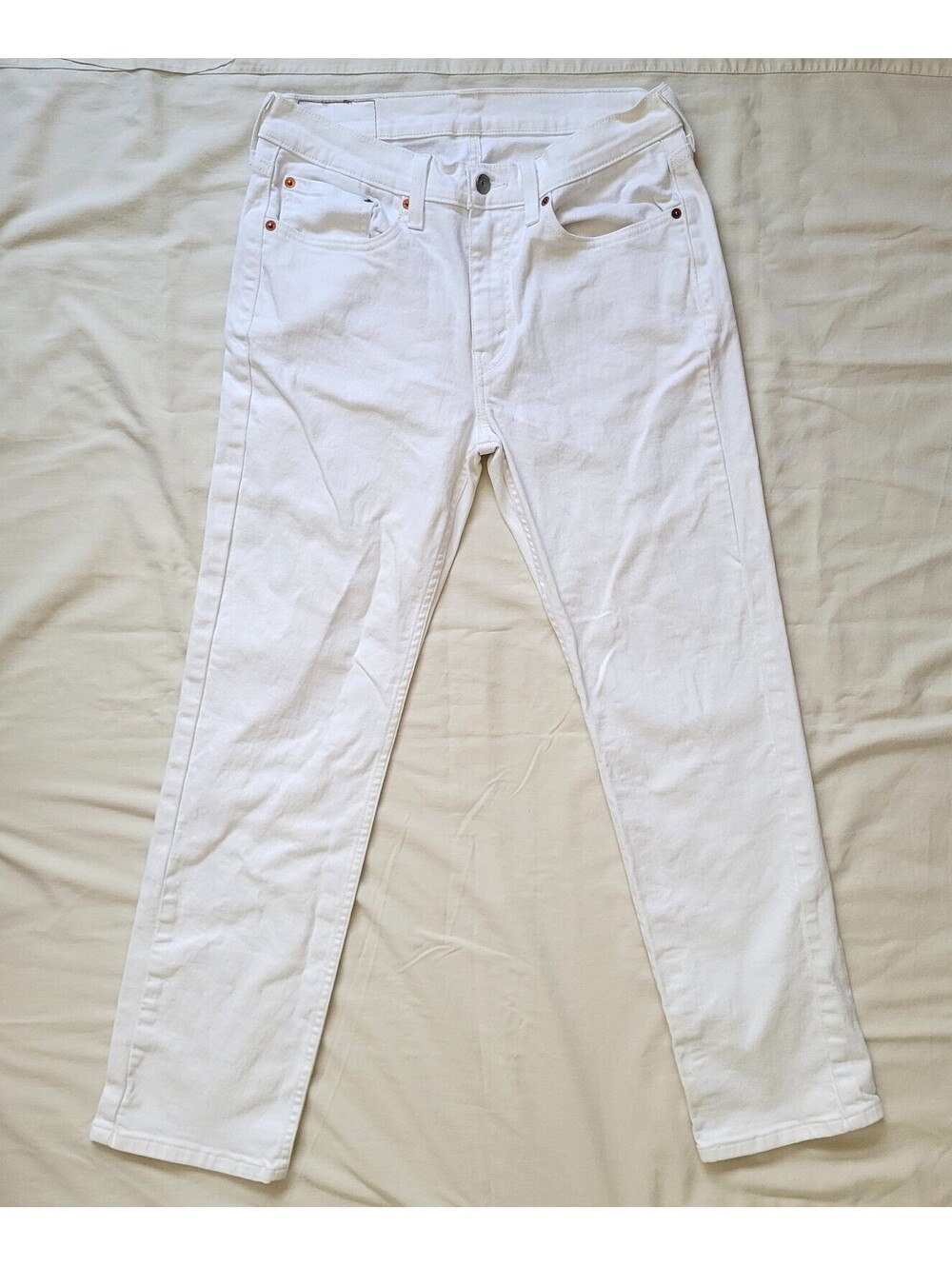 Levi's 514 Men's Size 31x30 White Straight Leg Denim Jeans Classic Fit